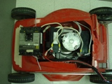 Close up of wired up mower